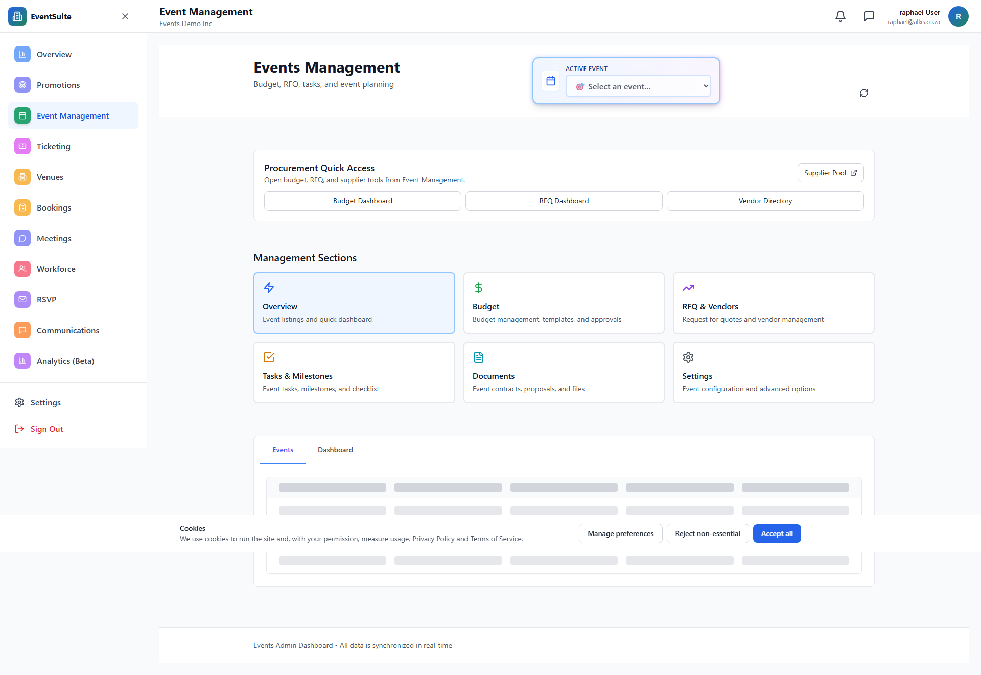 Promotions guide screenshot